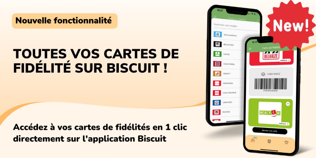 Bienvenue sur la nouvelle fonctionnalité de Biscuit App qui va vous faciliter la vie !