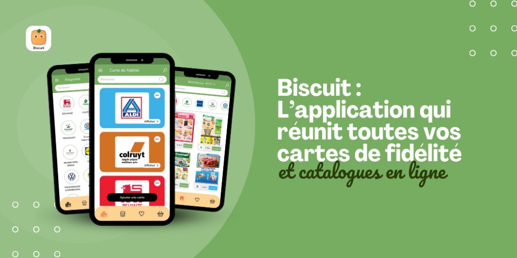 Ne ratez plus aucune promo ! Biscuit regroupe vos cartes de fidélité, votre liste de courses et catalogues en un clic.