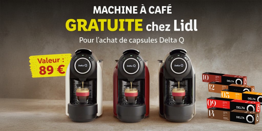 Une machine à café offerte juste parce que vous achetez du café ? Oui, Lidl l’a fait (et pas pour longtemps).