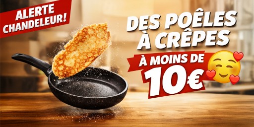 Poêles à crêpes à moins de 10€ : l’offre qui affole la Chandeleur